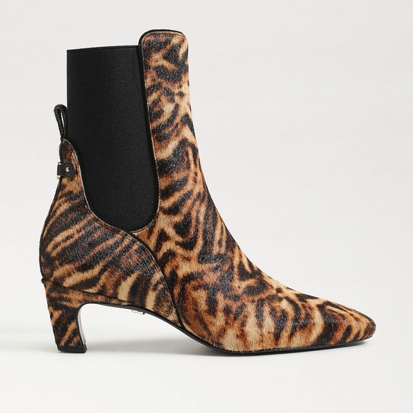Sam Edelman Margo Kitten Heel Bootie in Leopard Print | LIKE NEW - Picture 1 of 14